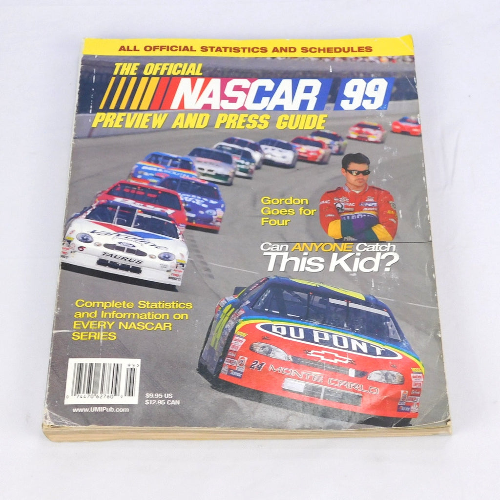 Vintage NASCAR 1999 Preview And Press Guide Schedules Stats Jeff Gordon