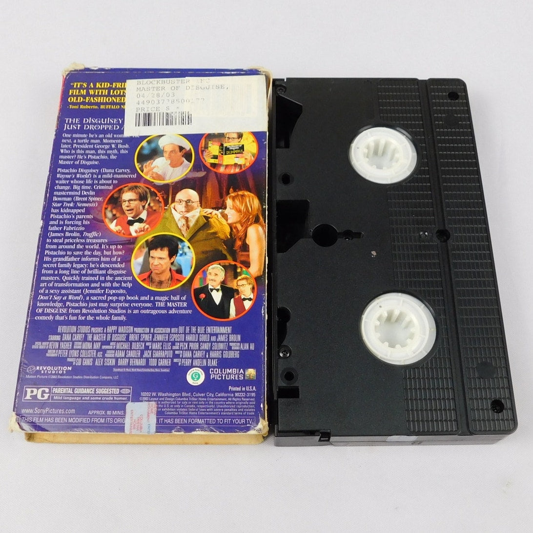 The Master Of Disguise VHS 2003 Tested Blockbuster Dana Carvey Columbia Tristar