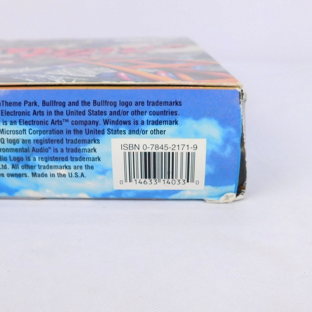 Sim Theme Park PC Big Box Complete CIB Windows 95 98 EA Bullfrog 1999