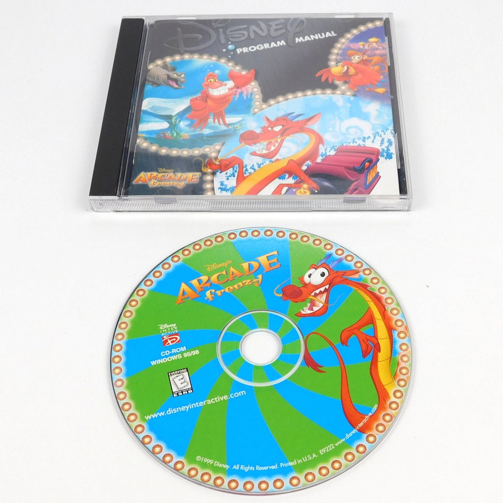 Disney Arcade Frenzy PC CD-ROM Windows 95 98 Complete Disney Interactive 1999