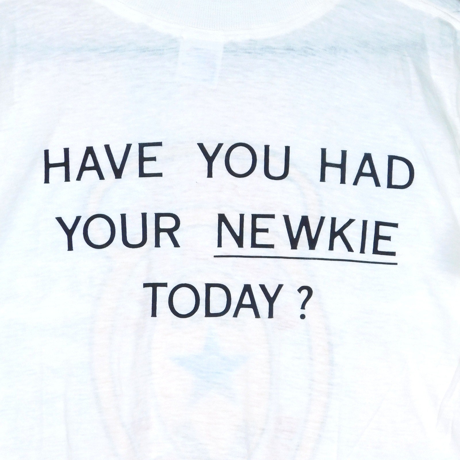 80s Newcastle Brown Ale T Shirt - "Have You Had Your Newkie Today?" - Size XL