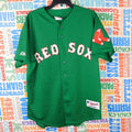 2002 Majestic Boston Red Sox Green Mesh Jersey - Size M