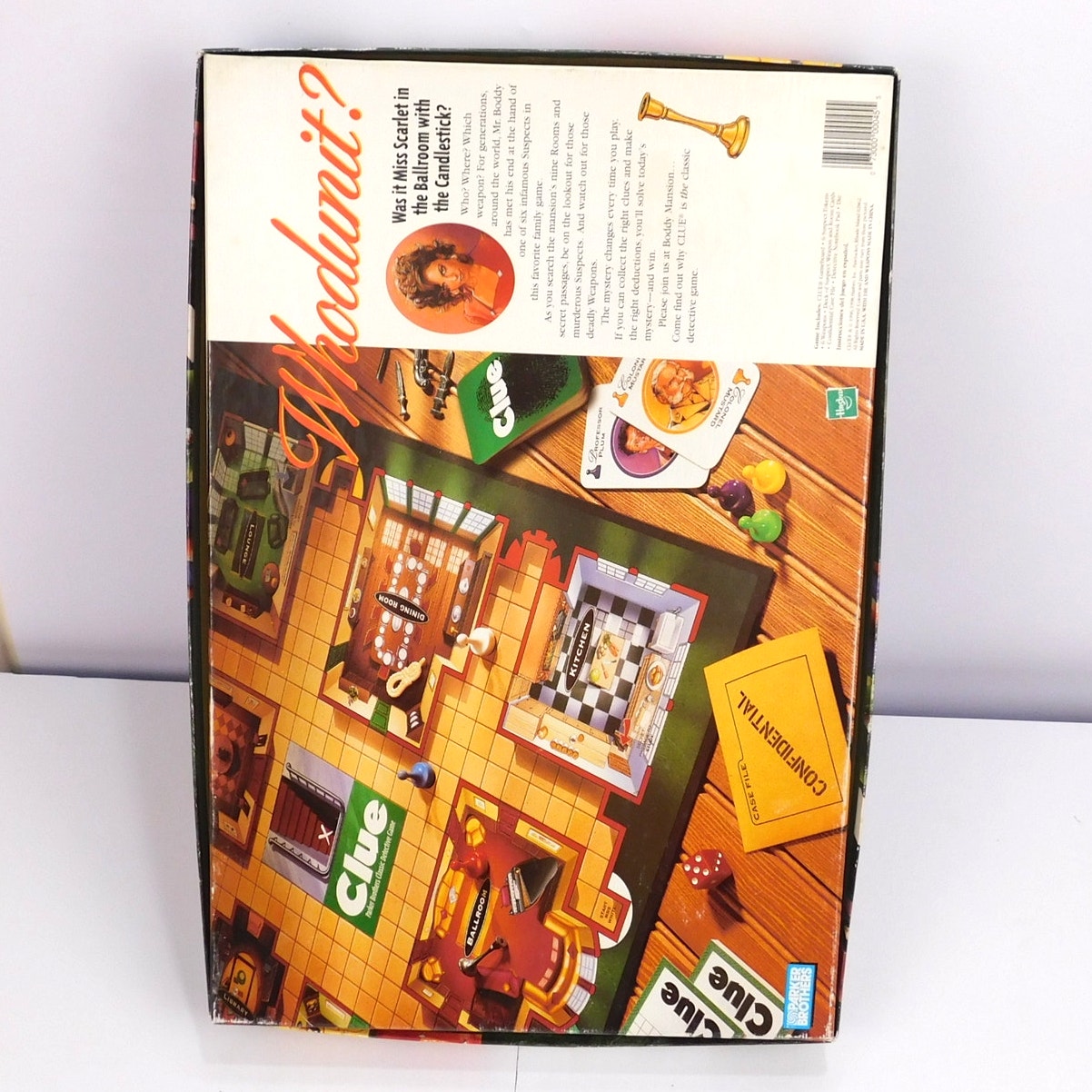 1998 Parker Brothers Clue Classic Detective Board Game Complete CIB