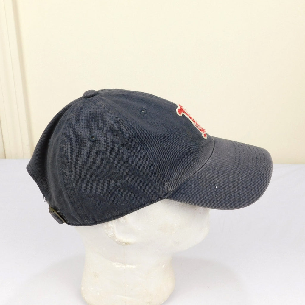Boston Red Sox 47 Brand Twins Strapback Hat Distressed Felt B Logo Adjustable