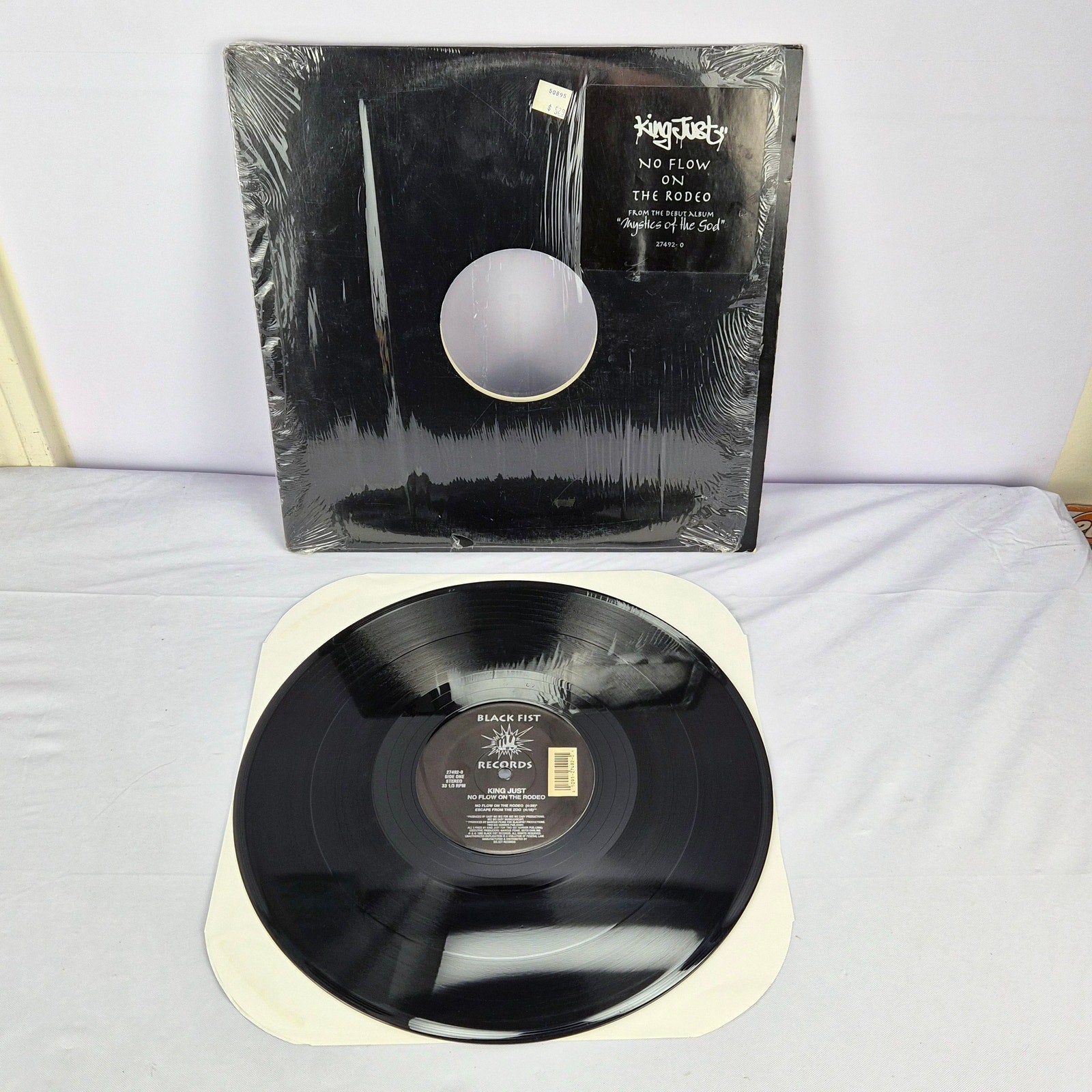 King Just No Flow On The Radio Vinyl Promo LP 1995 Black Fist Records 27492-0