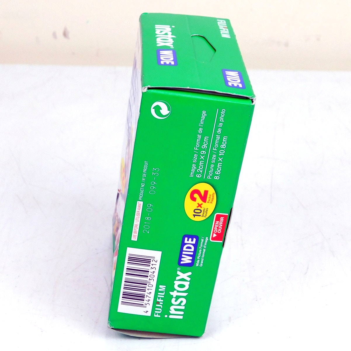 Fujifilm Instax Wide Film 20 Sheets 10 x 2 New Factory Sealed Expired 09/2018