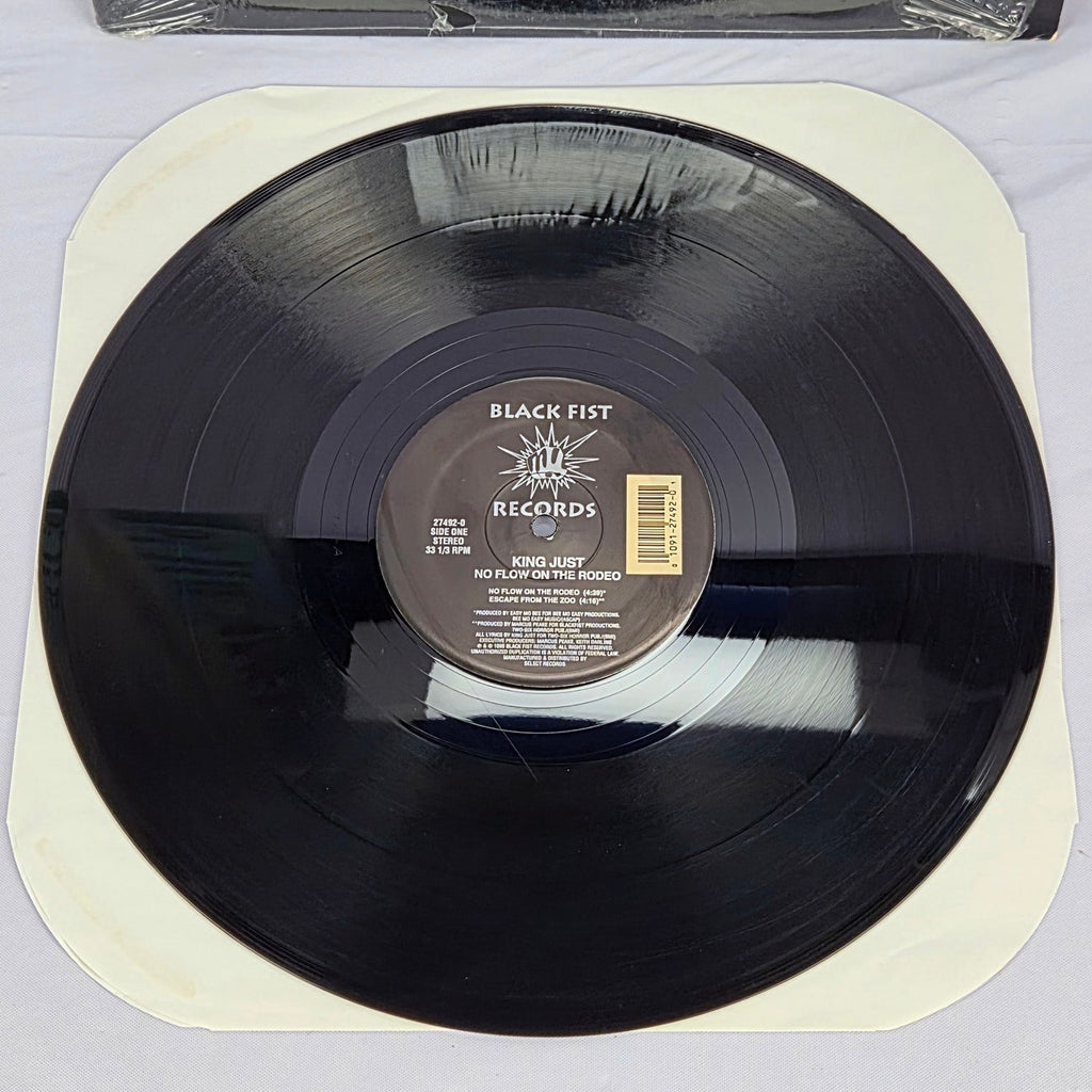 King Just No Flow On The Radio Vinyl Promo LP 1995 Black Fist Records 27492-0