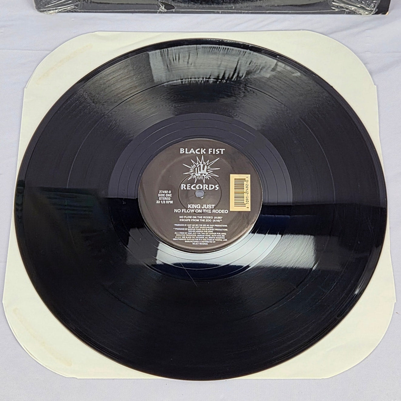 King Just No Flow On The Radio Vinyl Promo LP 1995 Black Fist Records 27492-0