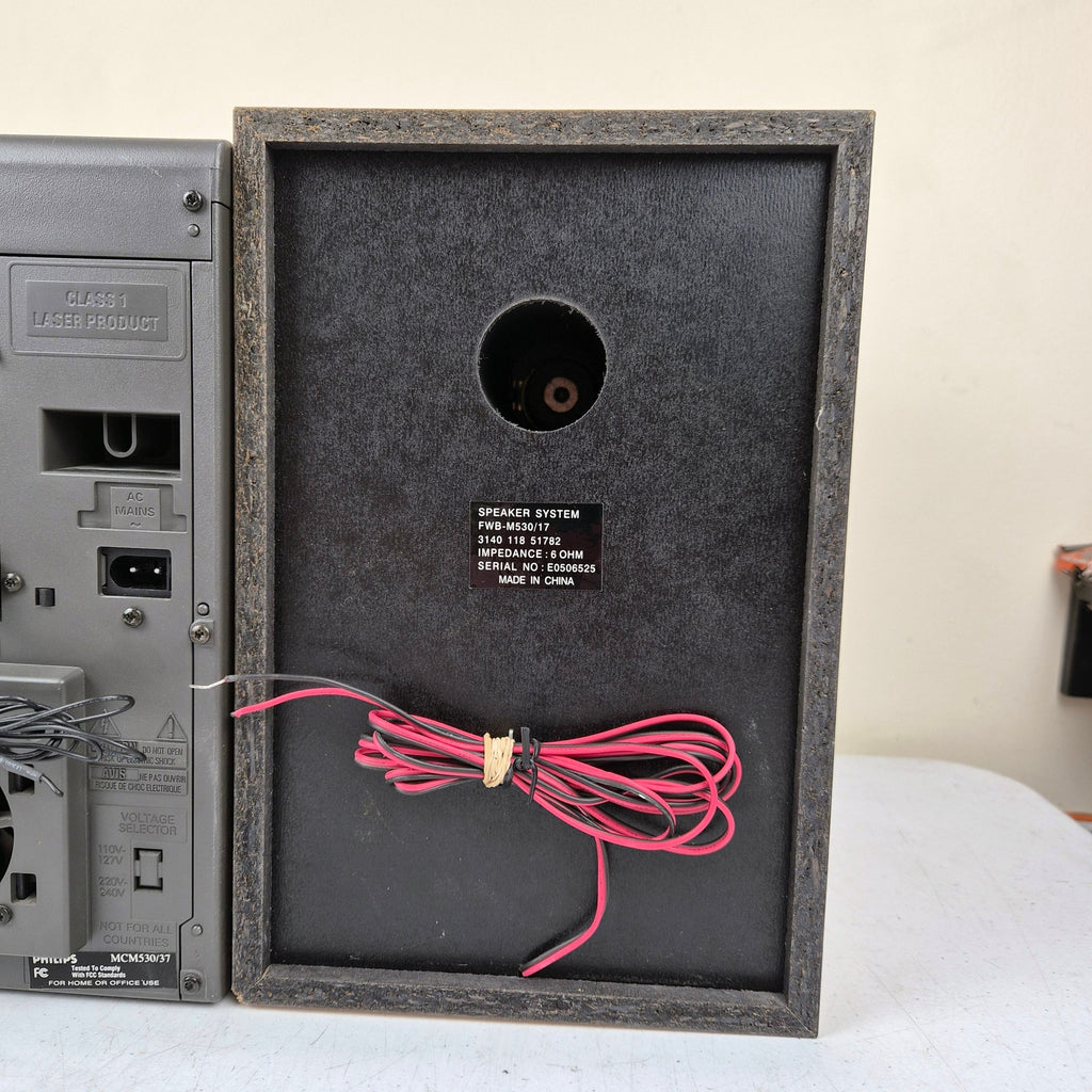 Philips MCM530 Stereo System 5 Disc CD Changer Tested Working No Remote 2005