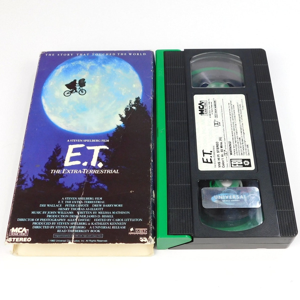 E.T. The Extraterrestrial VHS 1988 Tested Green Flap MCA Home Video Spielberg