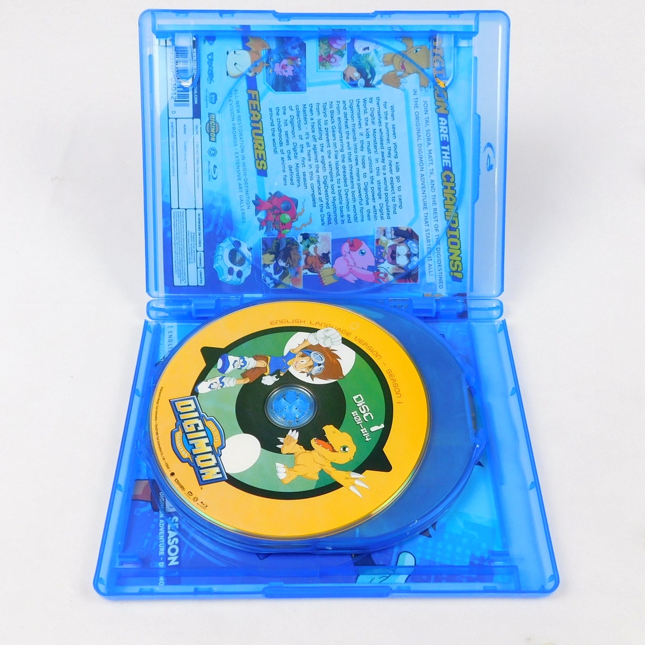 Digimon Digital Monsters Season 1 Blu Ray English Language 54 Episodes Tested