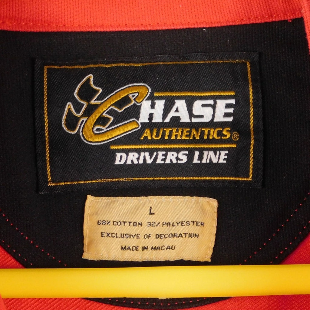 Dale Earnhardt Jr Budweiser NASCAR Pit Shirt L Chase Authentics Drivers Line