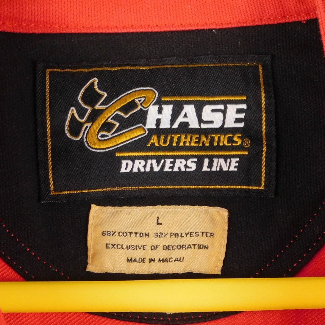 Dale Earnhardt Jr Budweiser NASCAR Pit Shirt L Chase Authentics Drivers Line