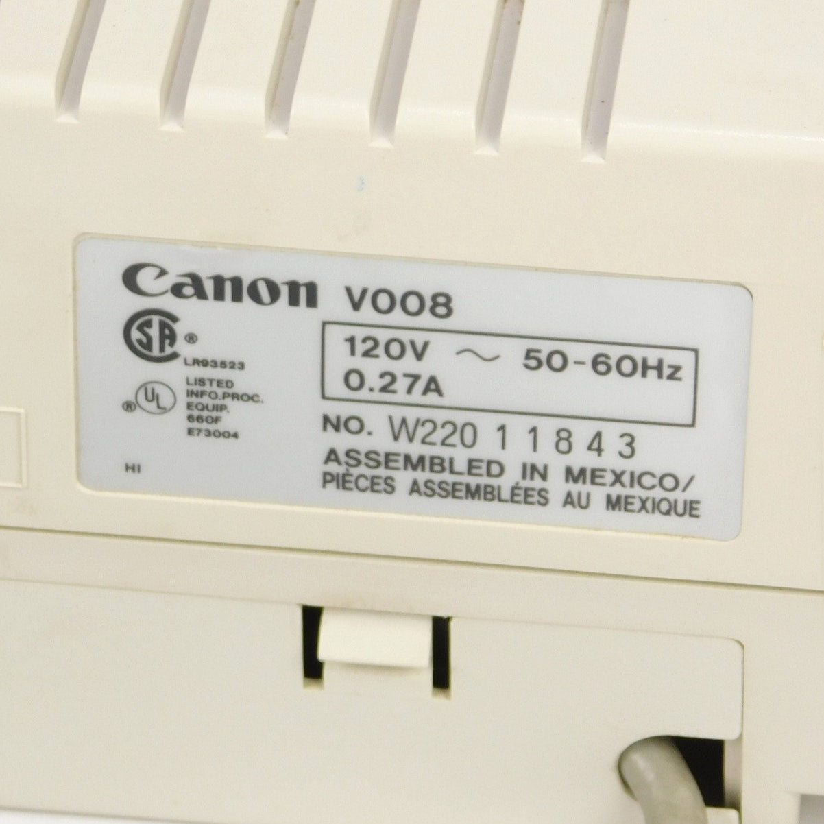 Canon ES3 Electronic Typewriter Word Processor Fully Tested w/ Ink Ribbon V008