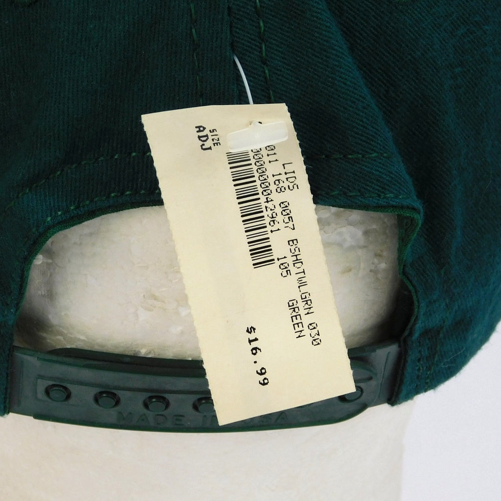 Vintage 90s Lids Nothing But The Best Snapback Green Suede Brim USA Made NWT