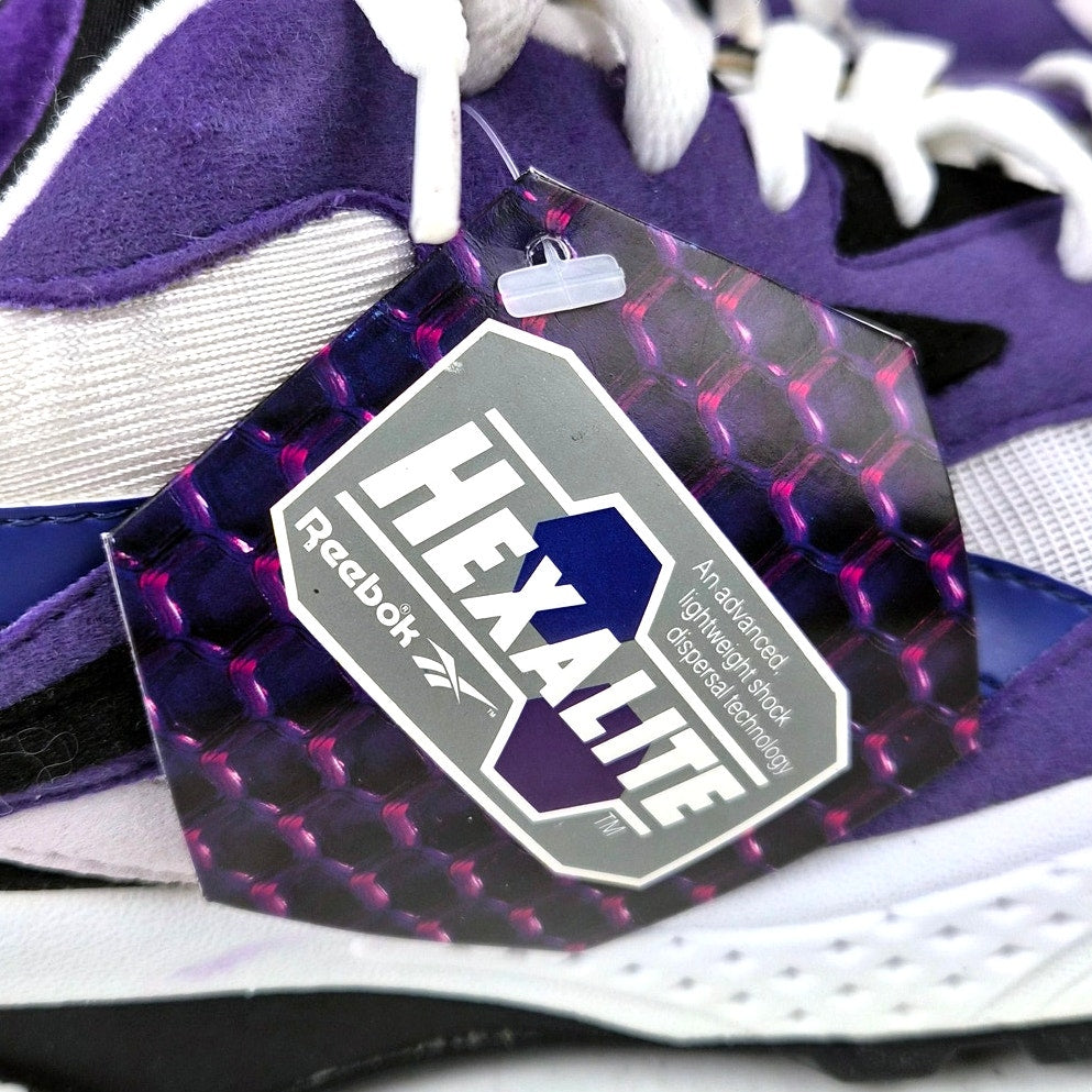 Vintage Reebok Ventilator Sneakers Size Mens 10 Purple White NWT Deadstock 1990