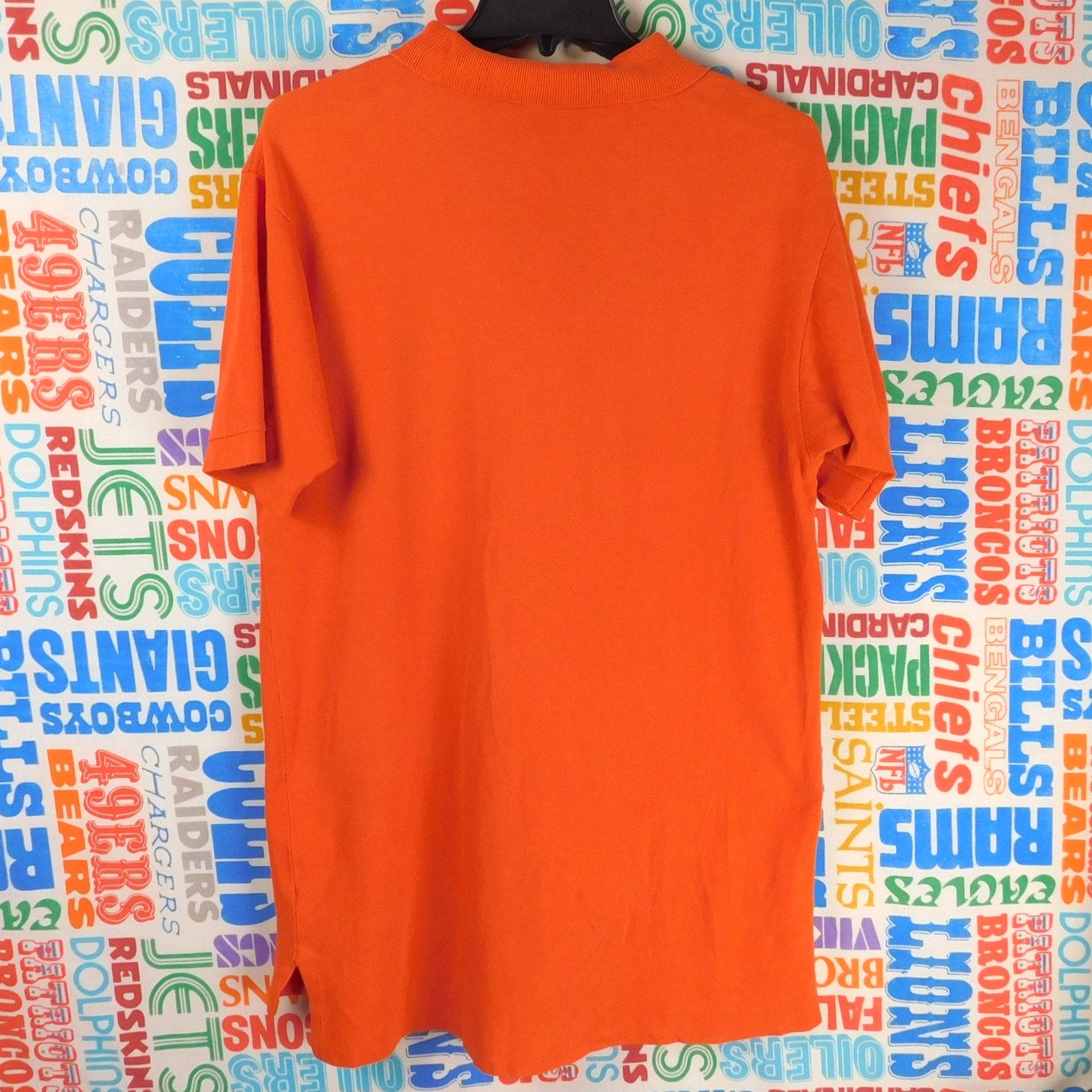 Polo By Ralph Lauren Polo Shirt Size L Orange Blue Pony Vintage 90s