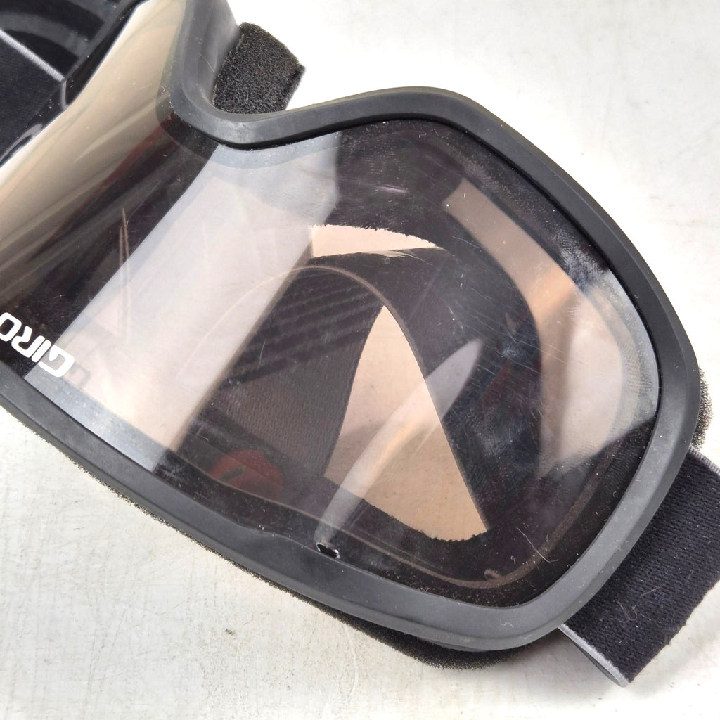 Giro Verge Ski Snowboard Goggles Black Frame Brown Amber Lens Vented Adjustable
