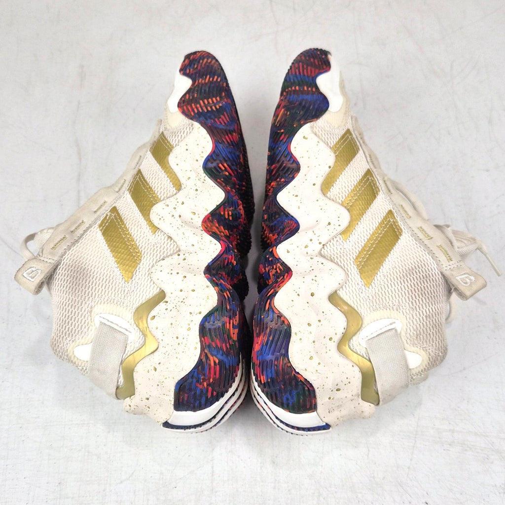 Adidas Exhibit B Mid Basketball Shoes Size Womens 8 Gold Metallic Candace Parker