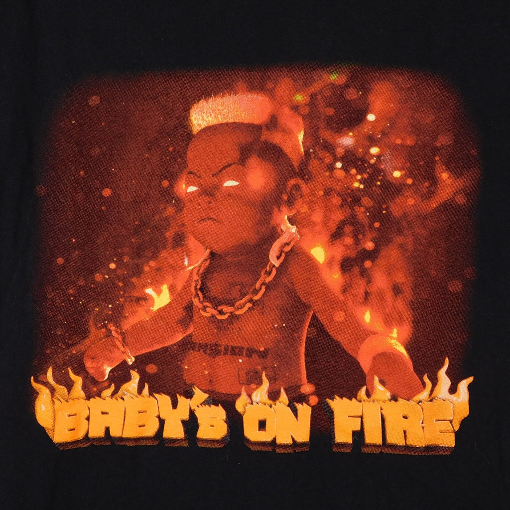 Die Antwoord ZEF Baby's On Fire Flame On Tour T Shirt - Size L