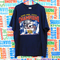 Vintage New England Patriots Super Bowl 38 Champs T Shirt Size L Helmet Graphic