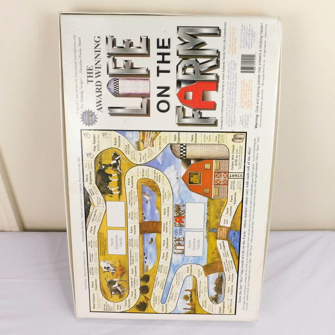 Vintage Life On The Farm Board Game 2003 Complete In Box We R Fun Games