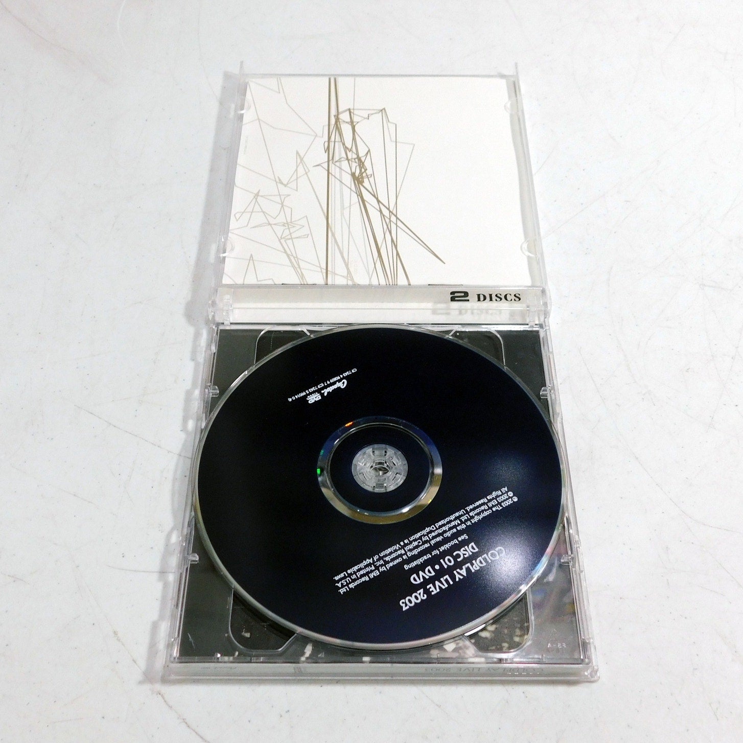 Coldplay Live 2003 CD DVD Set Tested 2 Disc Capitol Records C9724359901404