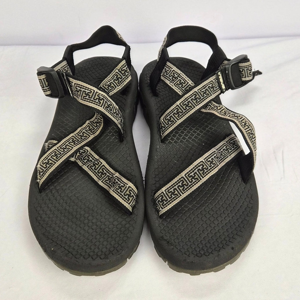 Vintage 1990s Teva Hiking River Sandals Size Men's 10 F10003C Greek Key Straps