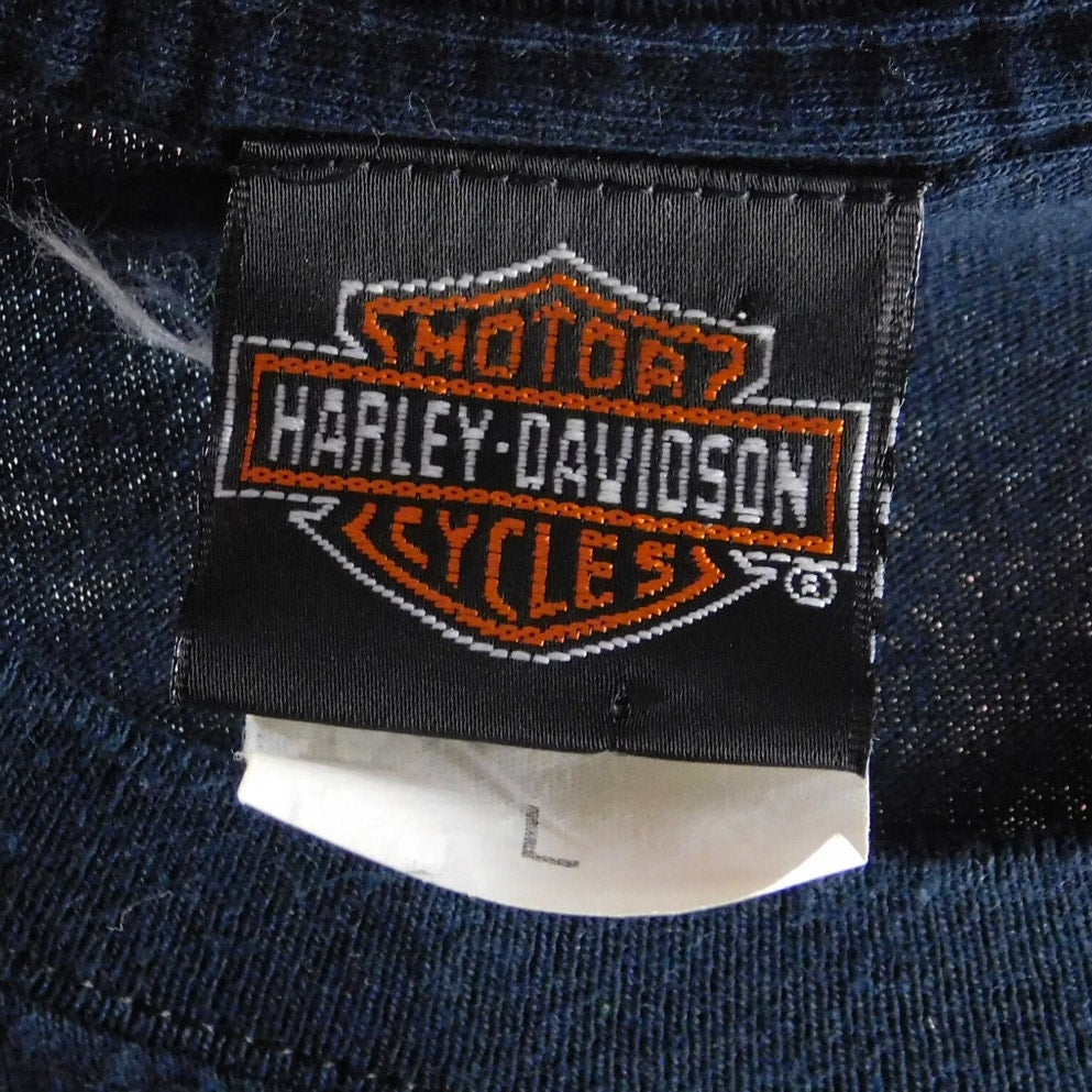 Y2K Harley Davidson New Zealand Fat Boys Rule T Shirt - Size L