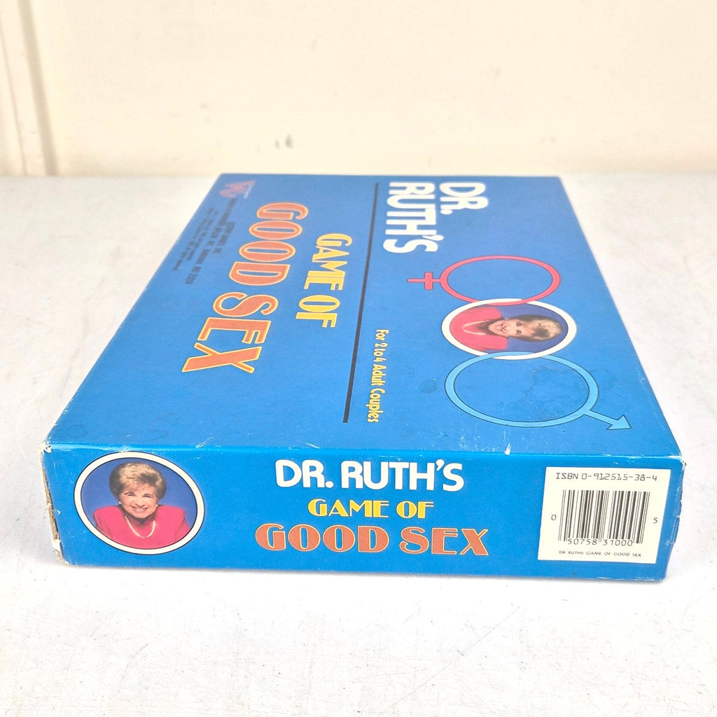 Dr. Ruth's Game Of Sex Board Game New Open Box Uncut Cards Complete 1985 Vintage