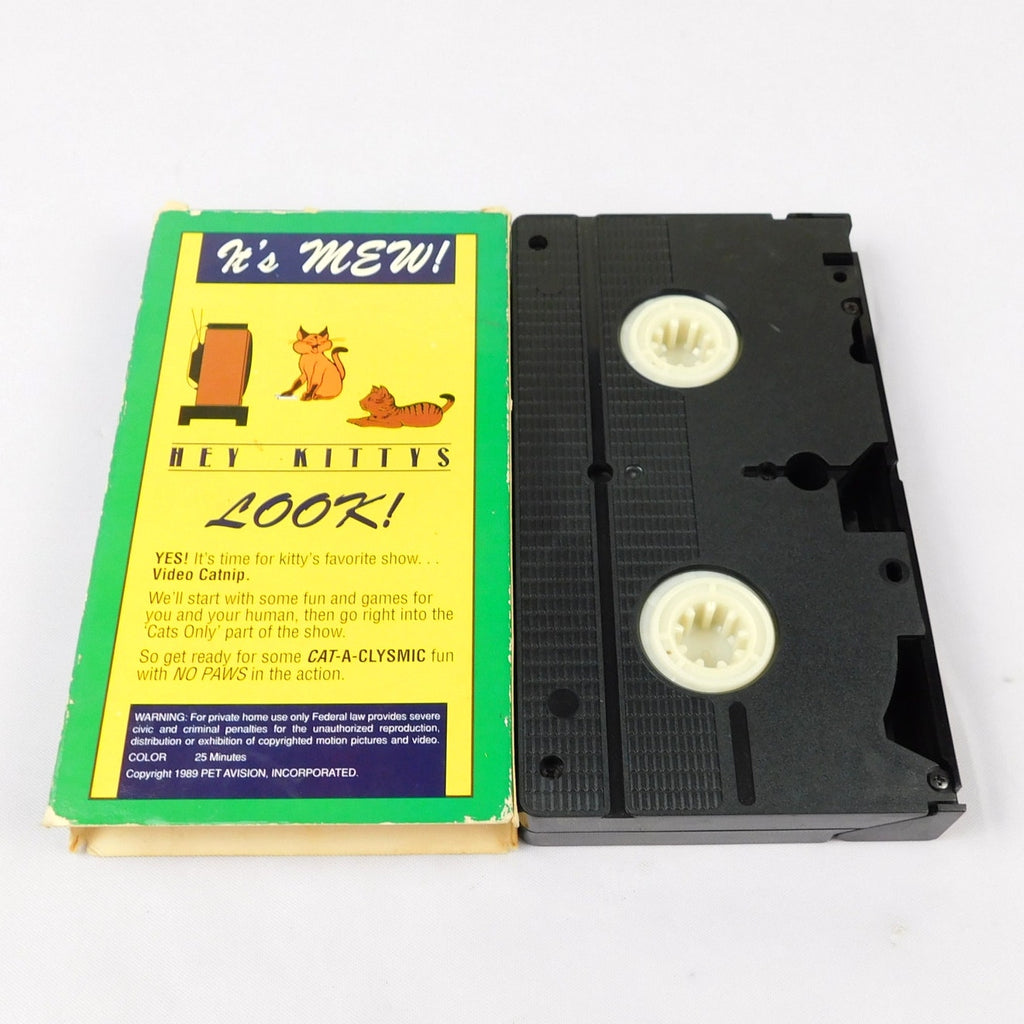 Video Catnip Entertainment For Cats VHS Tested 1989 Pet A Vision Cat Videos Tape