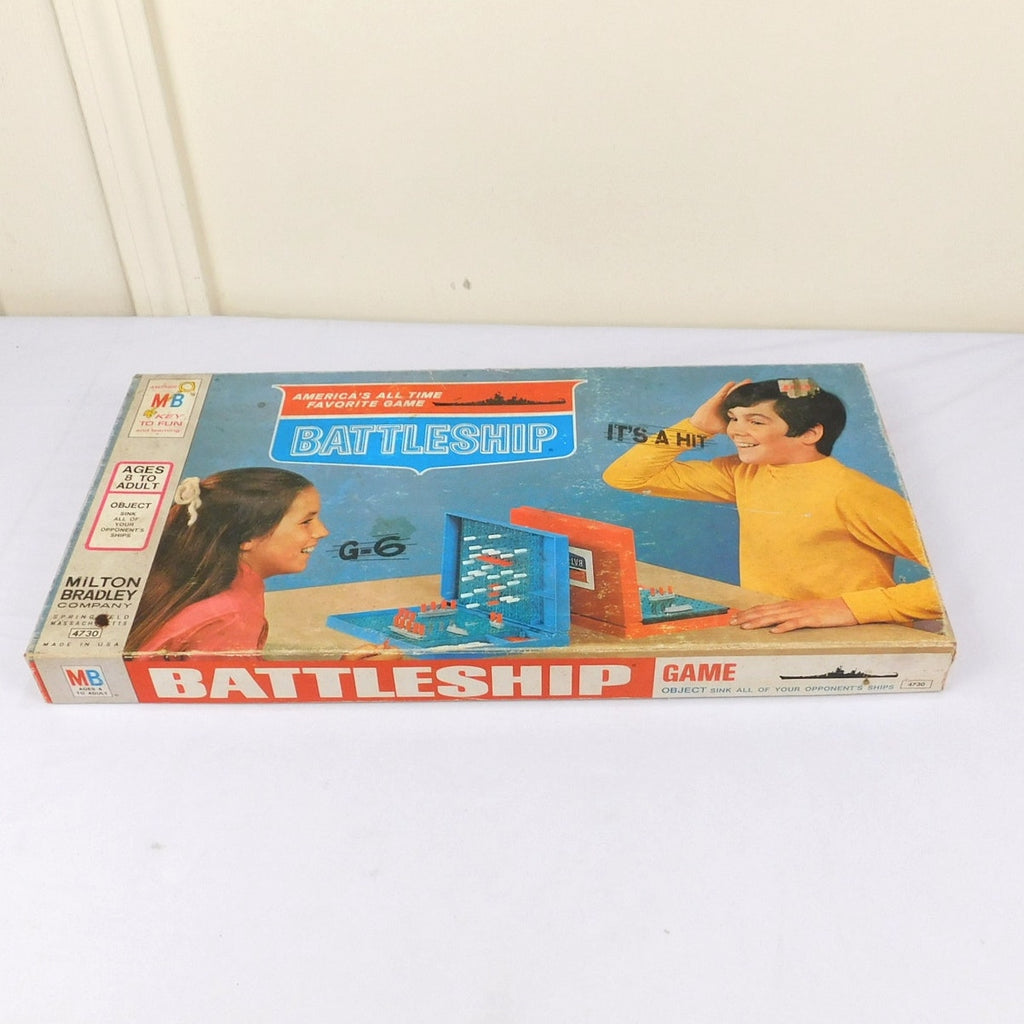 Vintage Battleship Game 1971 Milton Bradley 4730 Complete In Box