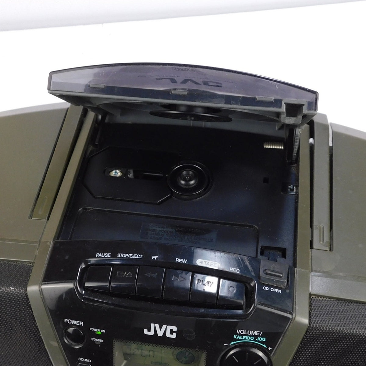 Vintage JVC RC-QN25BK CD Cassette Boombox AM FM Radio Tested 1998