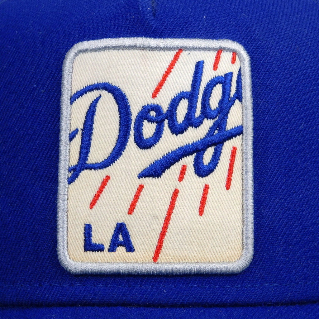 New Era 9Forty LA Dodgers Logo Patch Trucker Hat - Adjustable