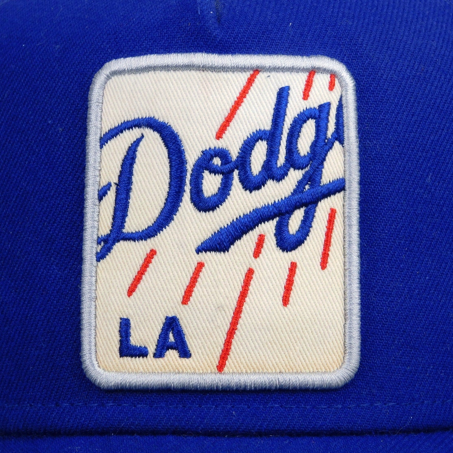 New Era 9Forty LA Dodgers Logo Patch Trucker Hat - Adjustable