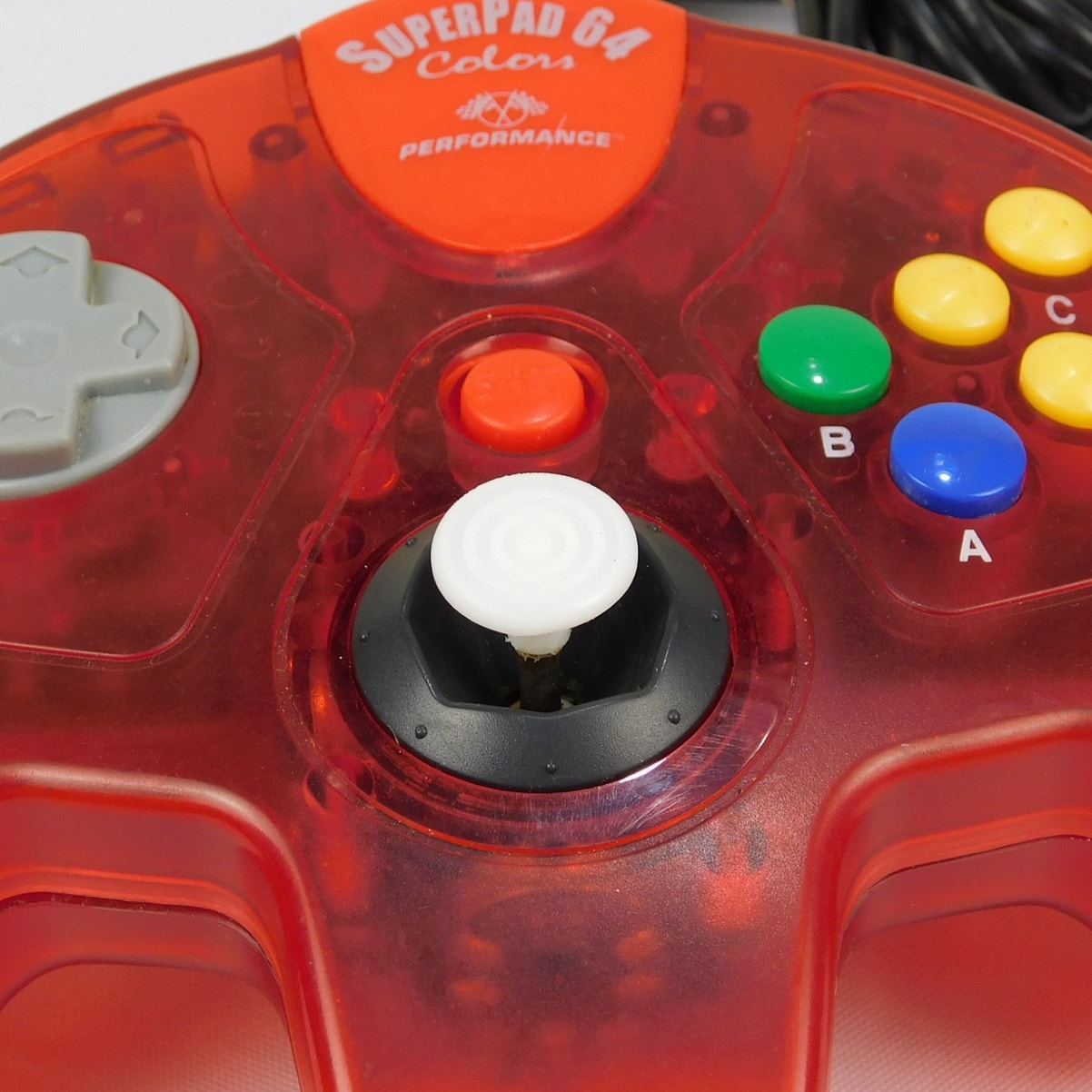 Performance Superpad 64 Colors N64 Controller Clear Red Tested 3D Printed Stick