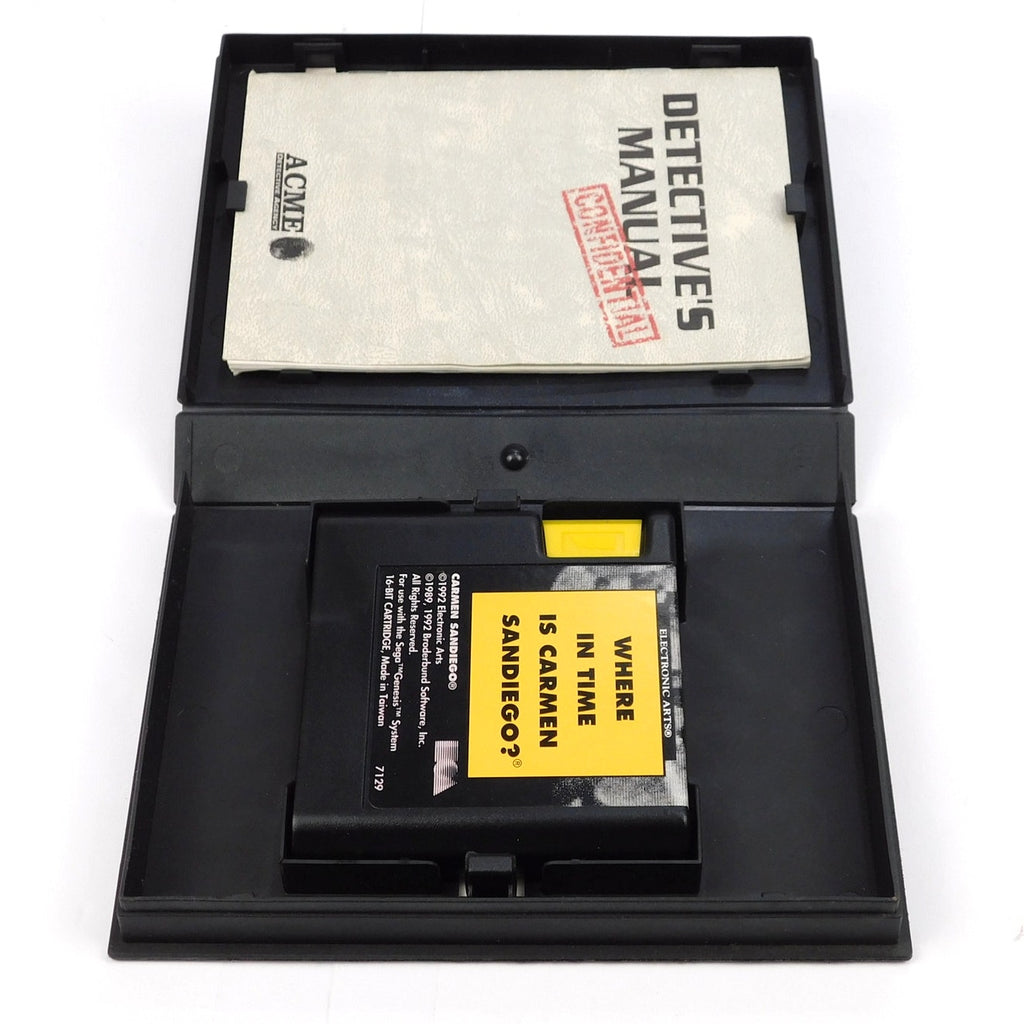 Where In Time Is Carmen Sandiego SEGA Genesis Complete CIB Tested 1992