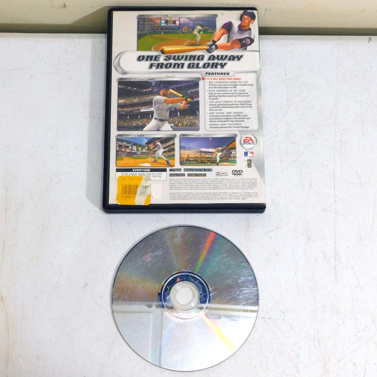 Triple Play Baseball 2002 Sony Playstation 2 PS2 Tested Working No Manual