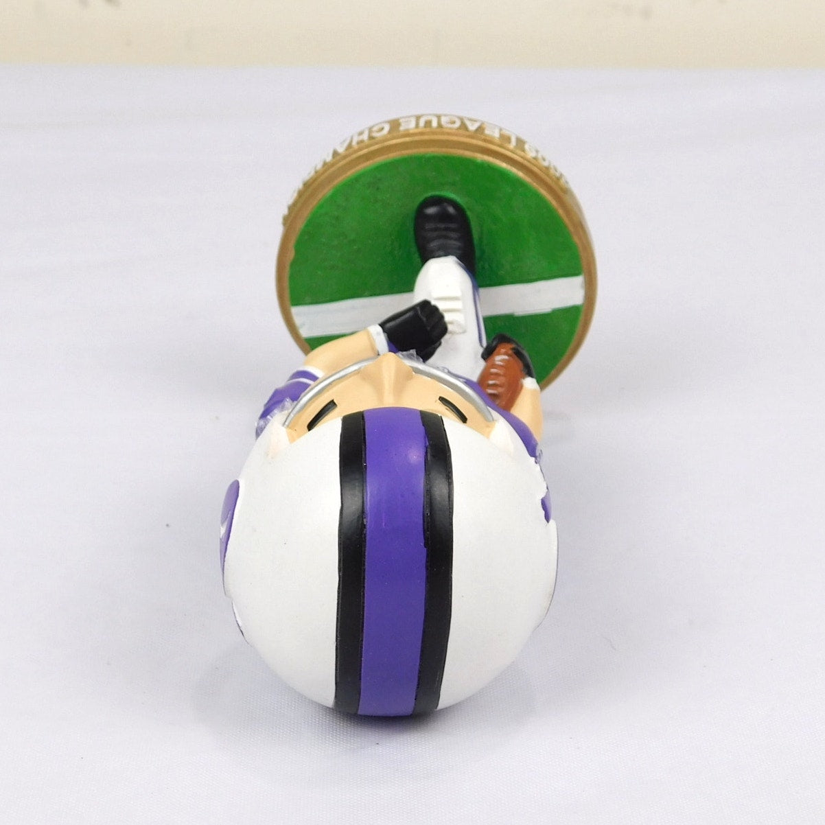 Yahoo Fantasy Football Bobblehead 2009 Champion Prize 6 Inch Purple Logo