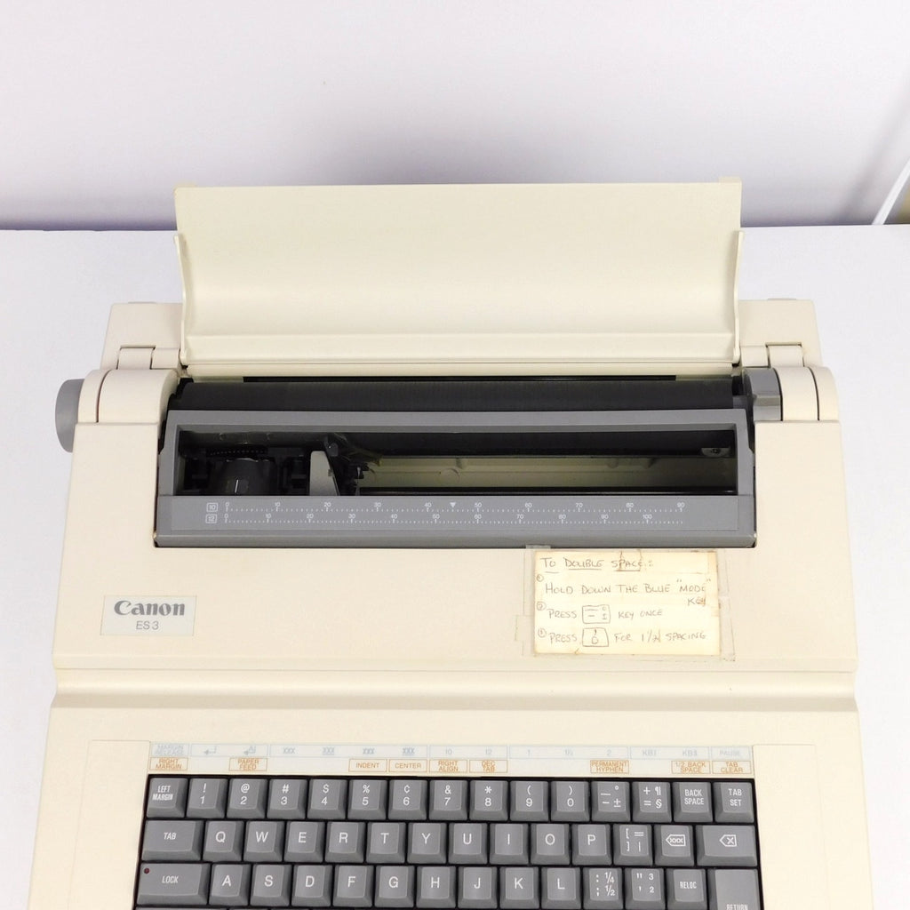 Canon ES3 Electronic Typewriter Word Processor Fully Tested w/ Ink Ribbon V008