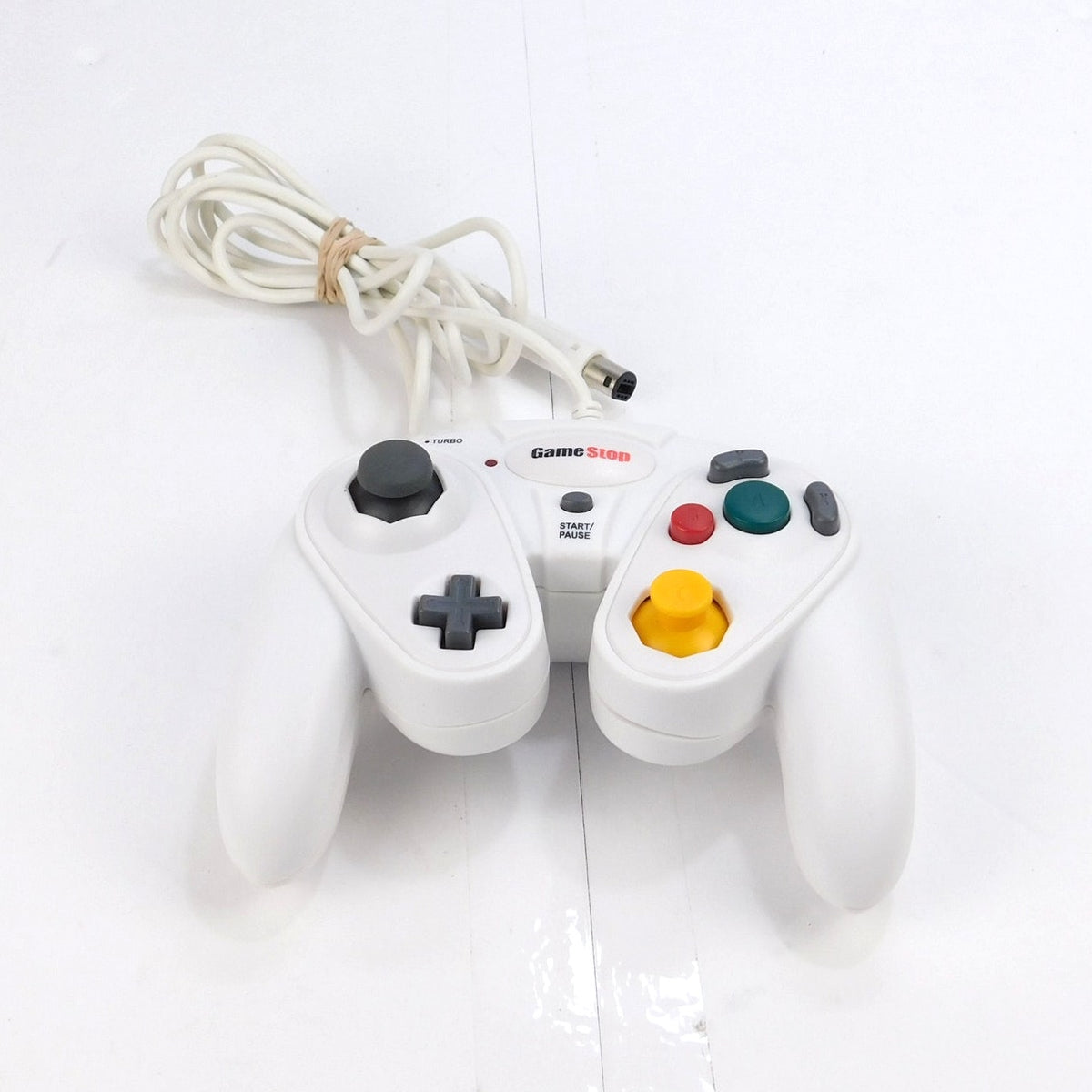 GameStop Nintendo GameCube Controller White Wired Turbo Tested Working Serviced