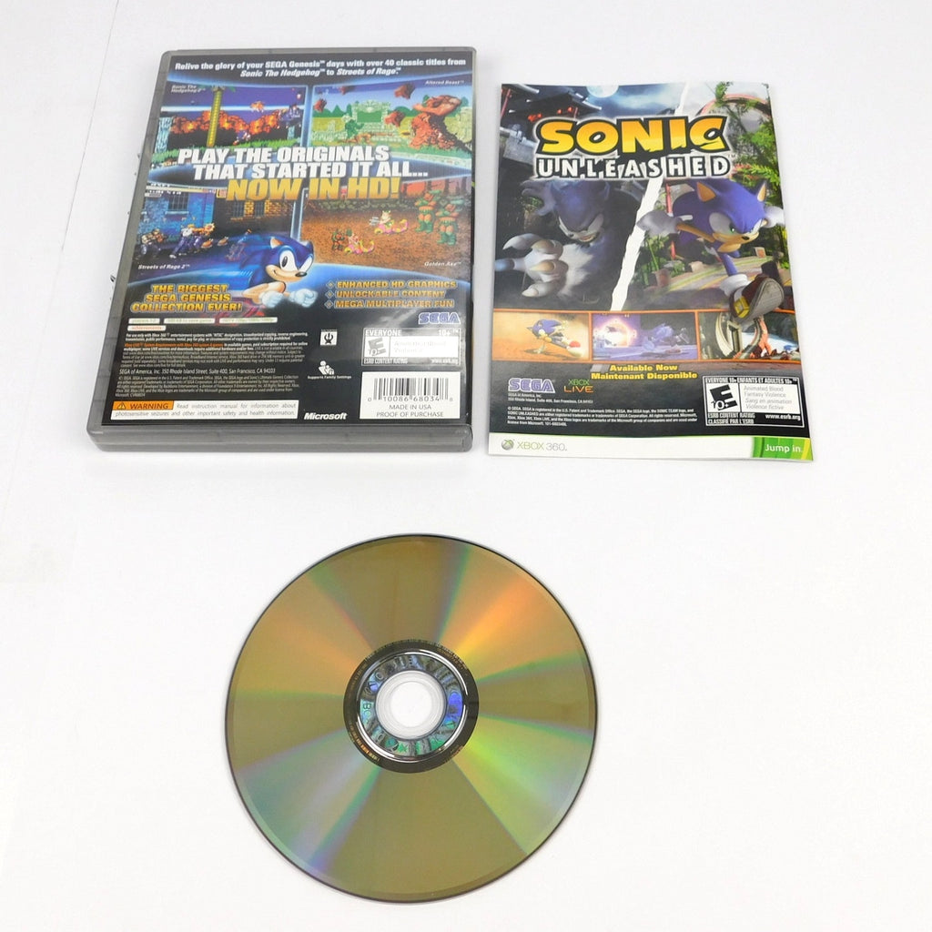 Sonic's Ultimate Genesis Collection Microsoft Xbox 360 Complete CIB Tested 2009