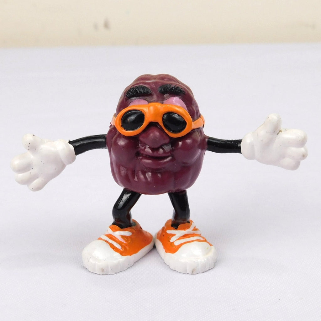 Vintage California Raisins 2" PVC Figure Orange Glasses & Shoes 1987 Calrab