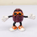 Vintage California Raisins 2" PVC Figure Orange Glasses & Shoes 1987 Calrab