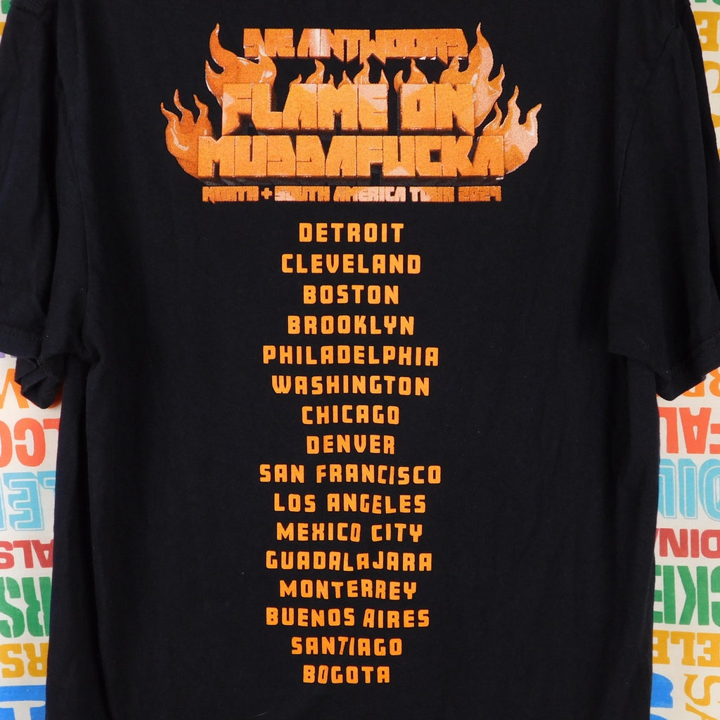 Die Antwoord ZEF Baby's On Fire Flame On Tour T Shirt - Size L