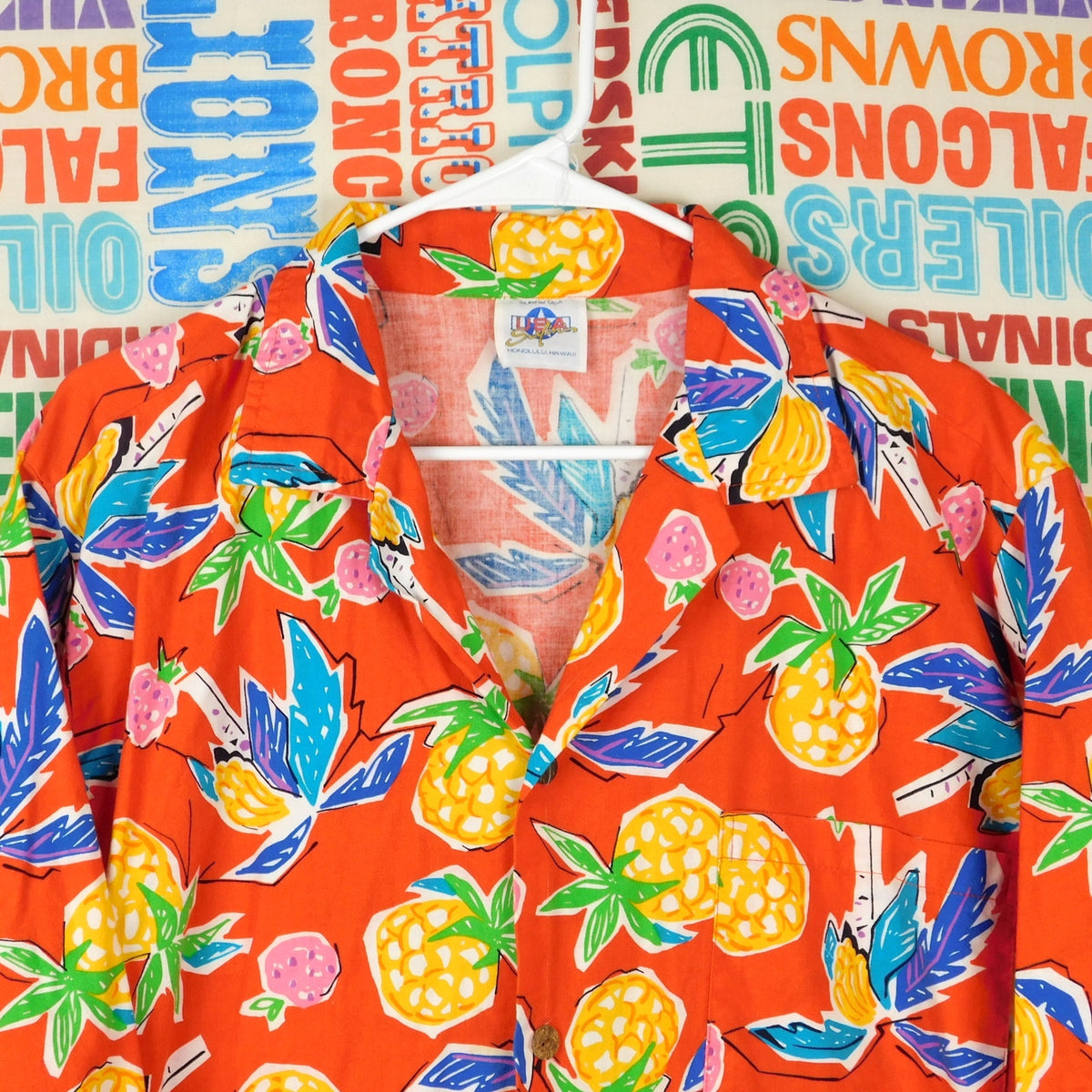 90s Surfin' USA Hawaiian Shirt - Size XL