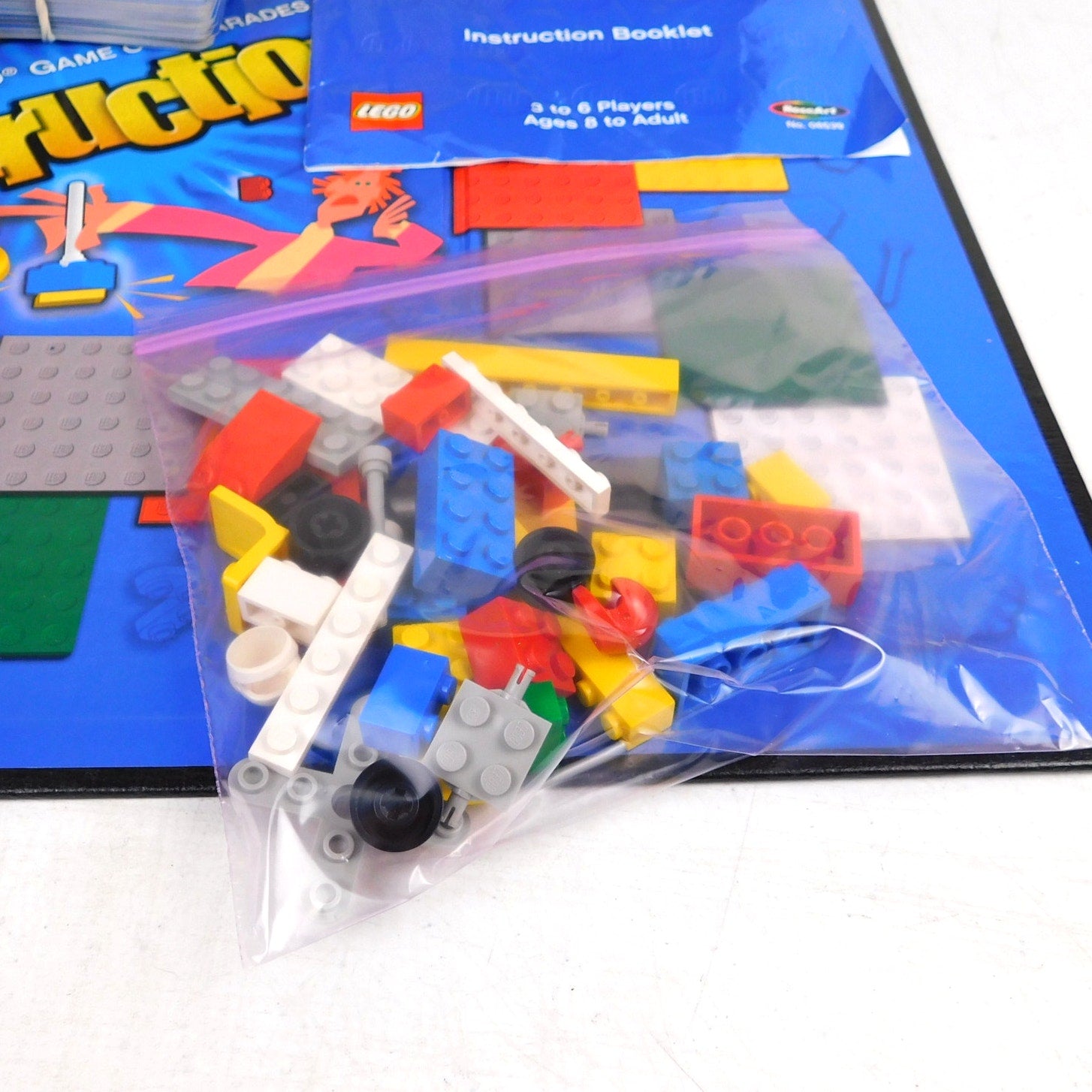 Lego Constructionary Charades Board Game 2003 Complete In Box Roseart 08539