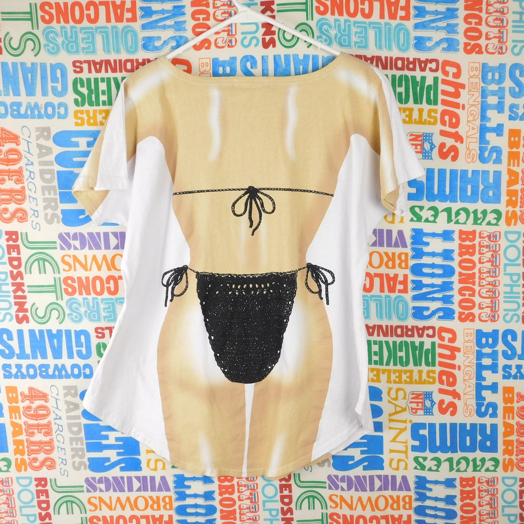 Heat Swimwear Bikini Body Graphic T Shirt Novelty Beach Cover Up Sized XL
