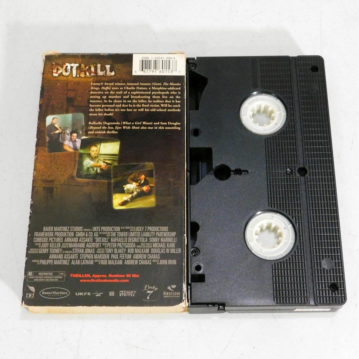 Dot Kill Horror Thriller VHS Tape Tested 2005 Late Release Armand Assante