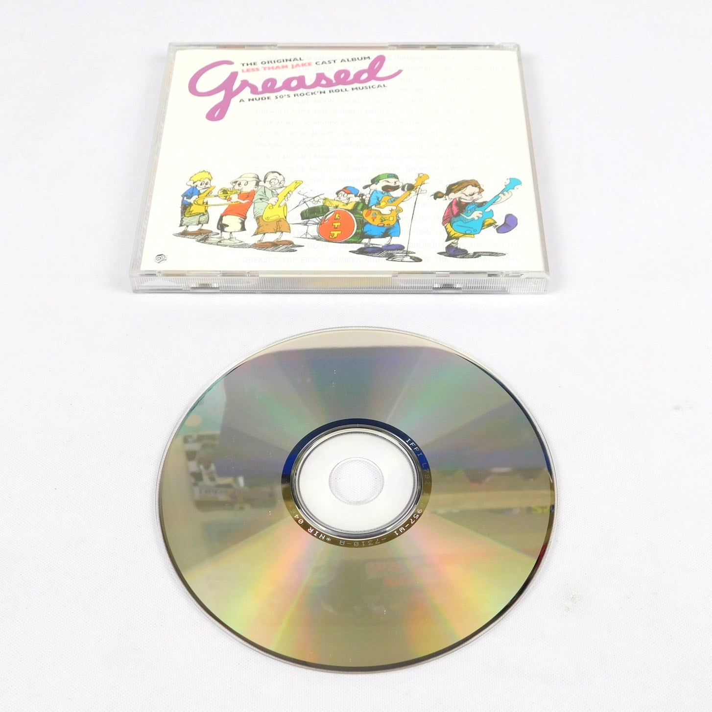 Less Than Jake Greased CD 1997 Tested No Idea Records NIR-046 Grease Musical
